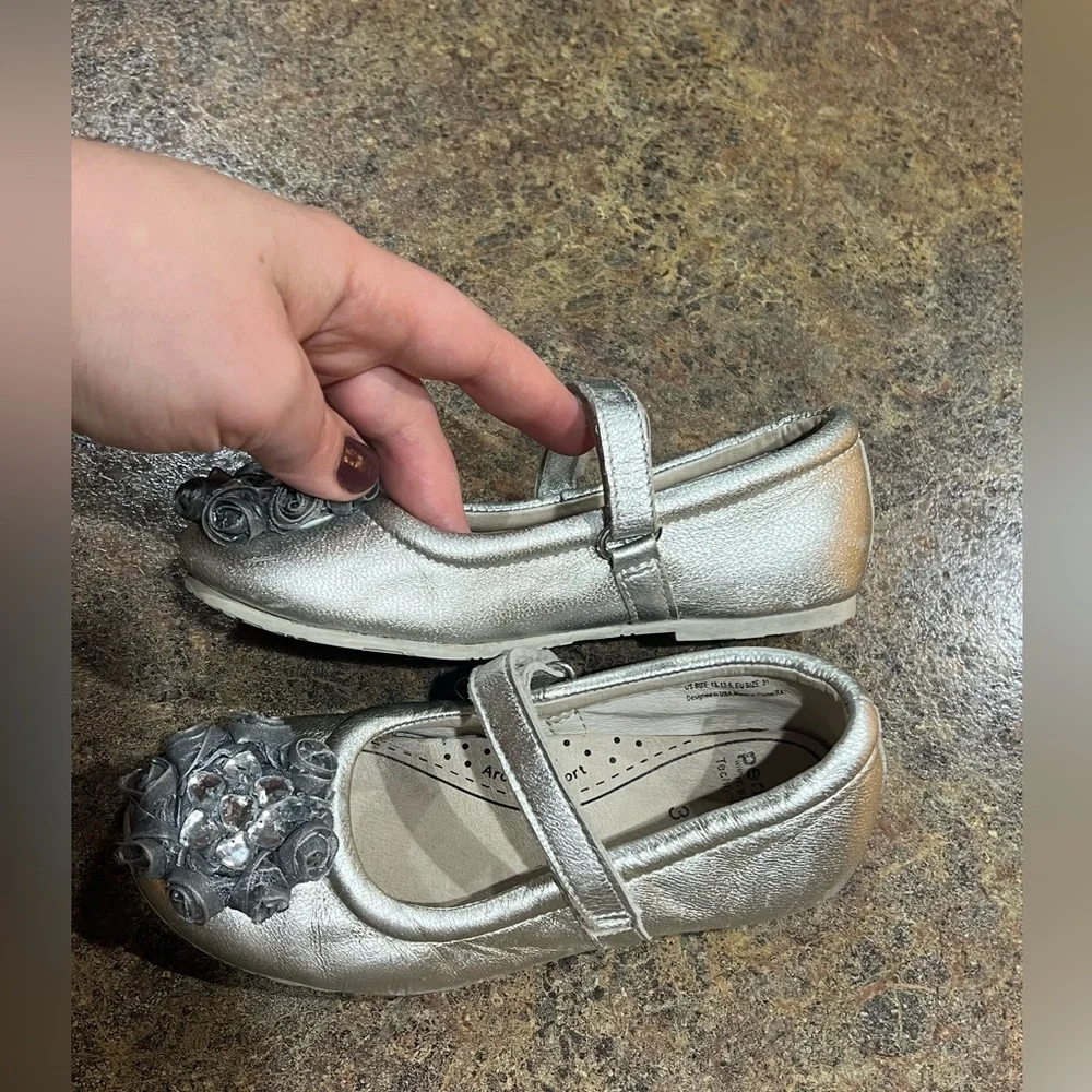 PediPed Flex Penny Mary Jane | Silver